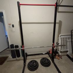 Weight Rack And Weights 