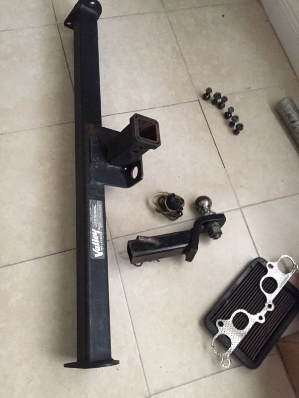 Hitch for trailer VALLEY INDUSTRIES V5 with tongue for trailer ball and wiring with mounting hardware!