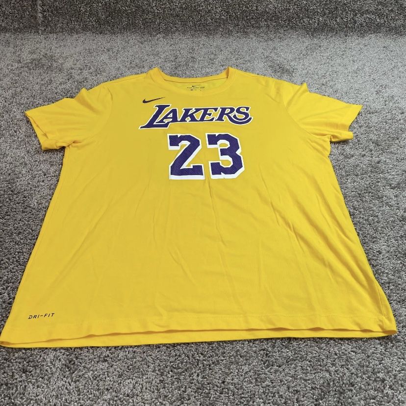 Los Angeles Lakers Nike Lebron James #23 T Shirt medium Mens