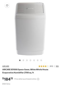 Whole house humidifier 2700sq ft AIRCARE 831000