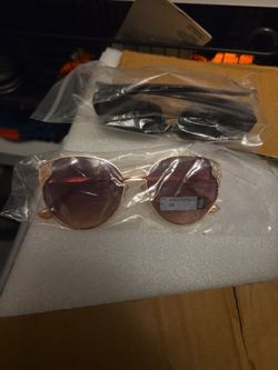 Round Rose Gold Frame Sunglasses