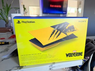 PS5 Wolverine Battle Yellow Limited Edition Console Cover