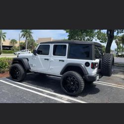 Wheels Only !!24x14 On 35s , For Jeep Wrangler Jl , 5th Wheel Needs New Tire  But Still Good For A Spare Best Offer As Is for Sale in Deerfield Beach, FL  - OfferUp