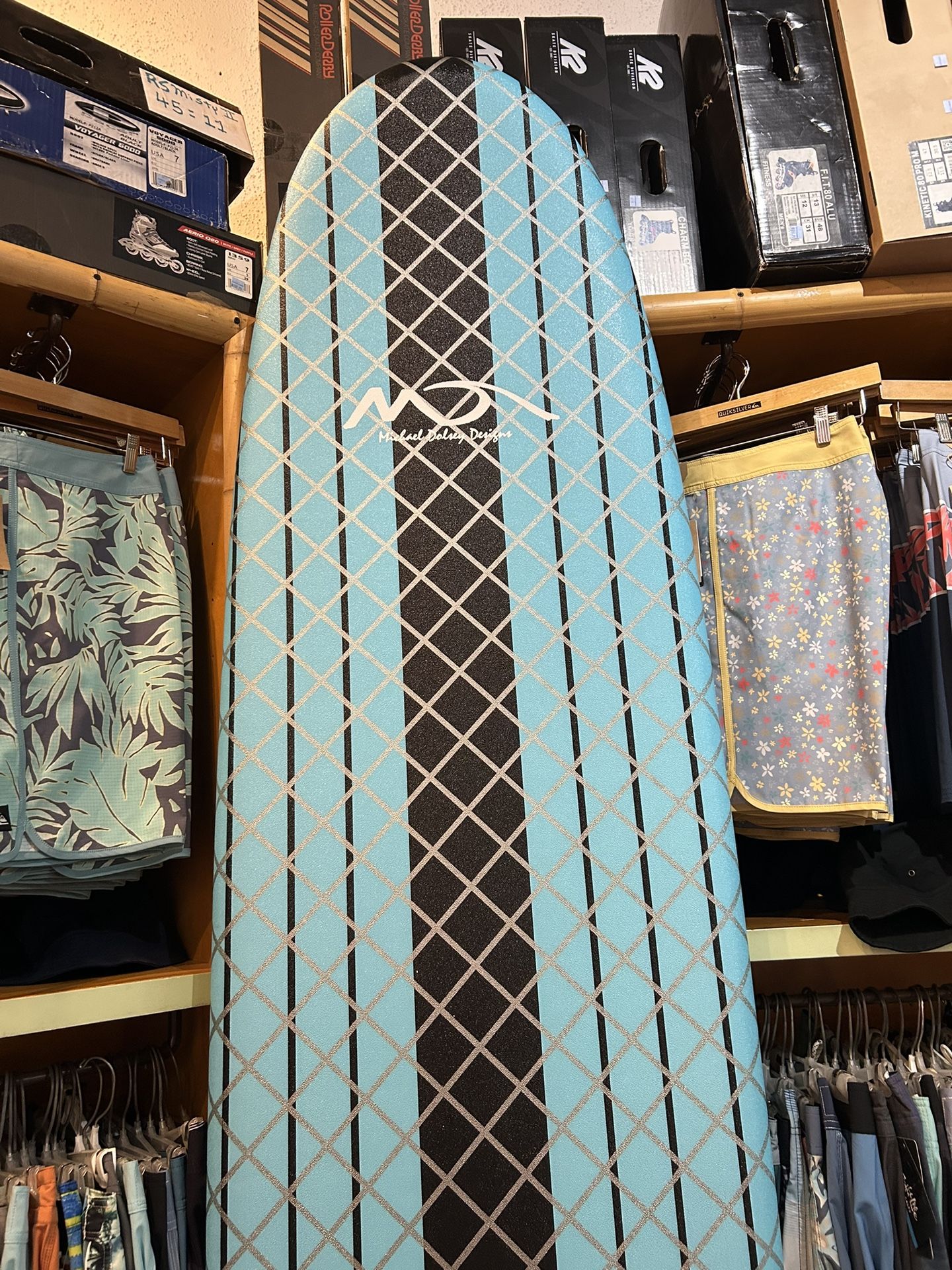 9ft Beautiful Foam Longboard Surfboard at Catch A Wave Surf Shop