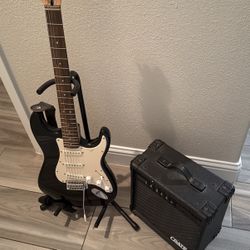 Electric Guitar And Amp