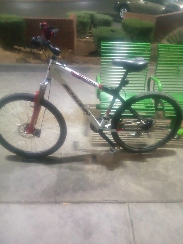 26" Mountain Bike With Dual Disk Brakes And 400 Dollar Bomber Shocks $120