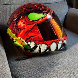 Motorcycle Helmet /Brand New … Teeth And Eyes Glow In The Dark
