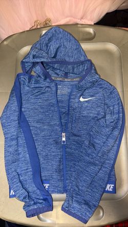 Nike Dri-Fit Full-Zip Hoodie Blue