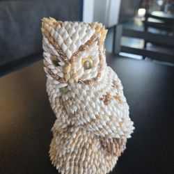 Owl Hand Made With Shells