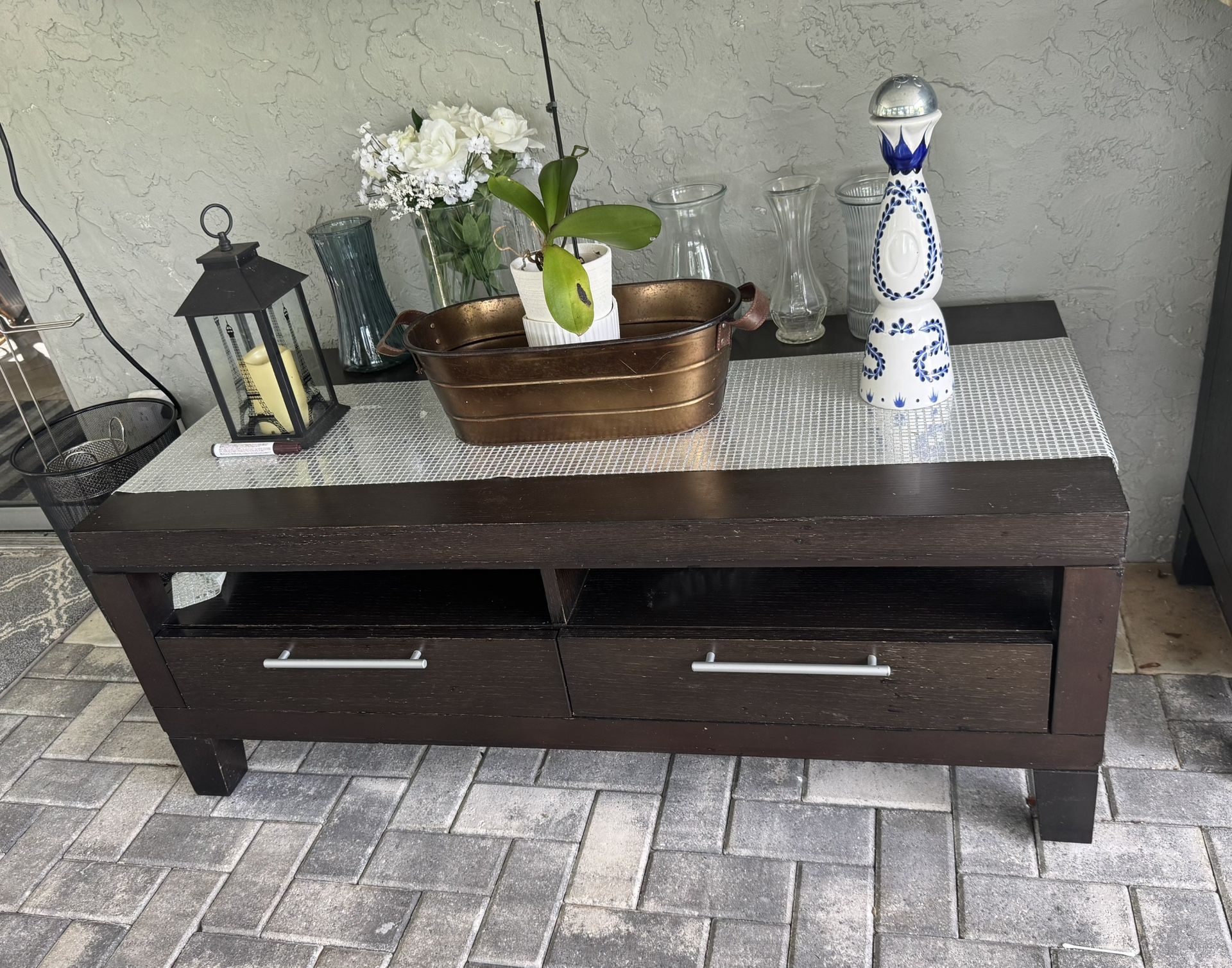 Tv Stand With Storage. Espresso