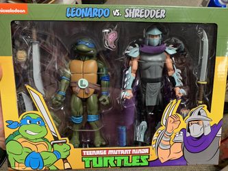 NECA TMNT LEONARDO vs SHREDDER