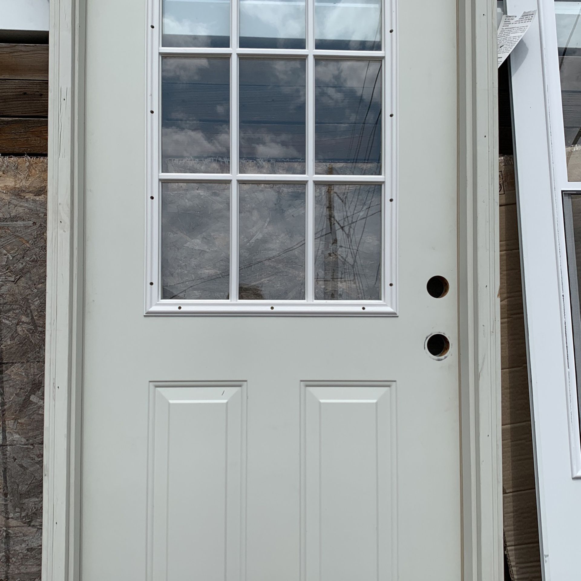 3'0"X 6'8"Stanley insulated door. Left-hand swing in