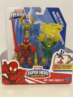 Playskool Marvel Super Hero Adventures Iron Spider and Electro 2 Pack