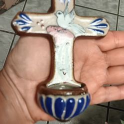 Nice cross To Put Holy Water 5"