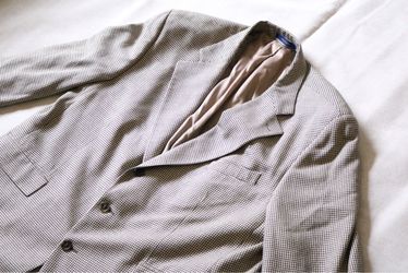 Vintage Chaps Ralph Lauren Academy Award Men’s Blazer 40R Silk Wool Houndstooth