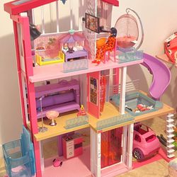 Barbie Doll dream house Play set With Pool, Elevator, And Garage