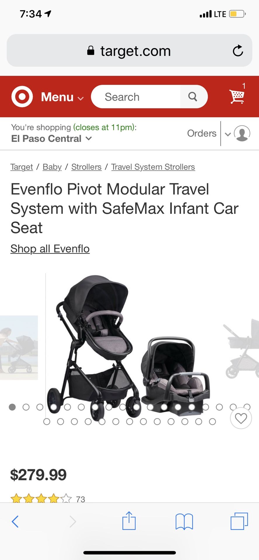 Stroller and car seat