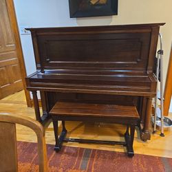 Steinway Upright Grand Piano 1908