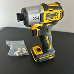 $100 New Dewalt XR 1/4” 3-Speed Impact Driver (TOOL-ONLY) 20-Volt Model DCF845