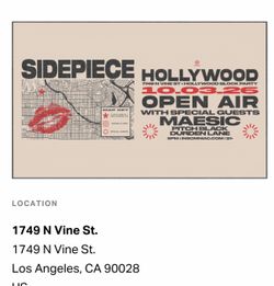 SIDEPIECE HOLLYWOOD BLOCK PARTY TICKETS