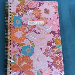 Floral 2025-2026 Planning Calendar Book