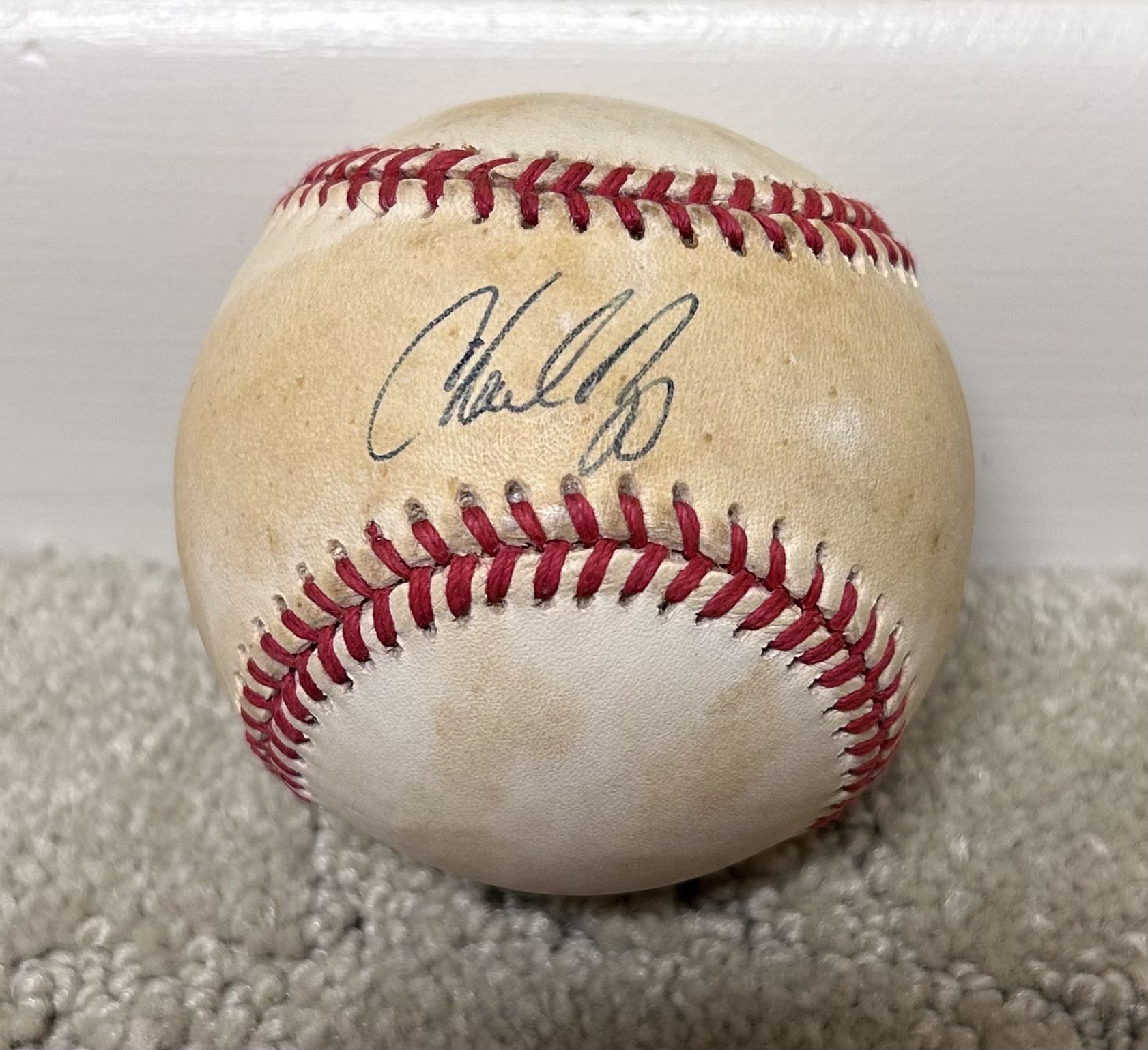 Charles Nagy Cleveland Indians Autographed Baseball  