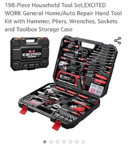 198 Pieces Household Tool Set EXCITED WORK