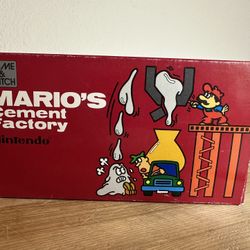 Nintendo Game and Watch Mario's Cement Factory ML-102 1983 COMPLETE Box Manual