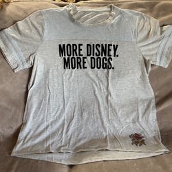 Disney Parks More Disney More Dogs Women’s Blouse Shirt 2XL Lady
