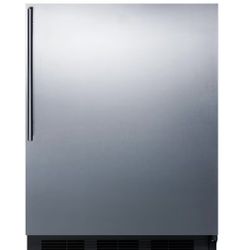 Summit Appliance (Brand Rating: 3.7/5) 24 in. W 5.5 cu. ft. Mini Refrigerator in Stainless Steel without Freezer, ADA Compliant