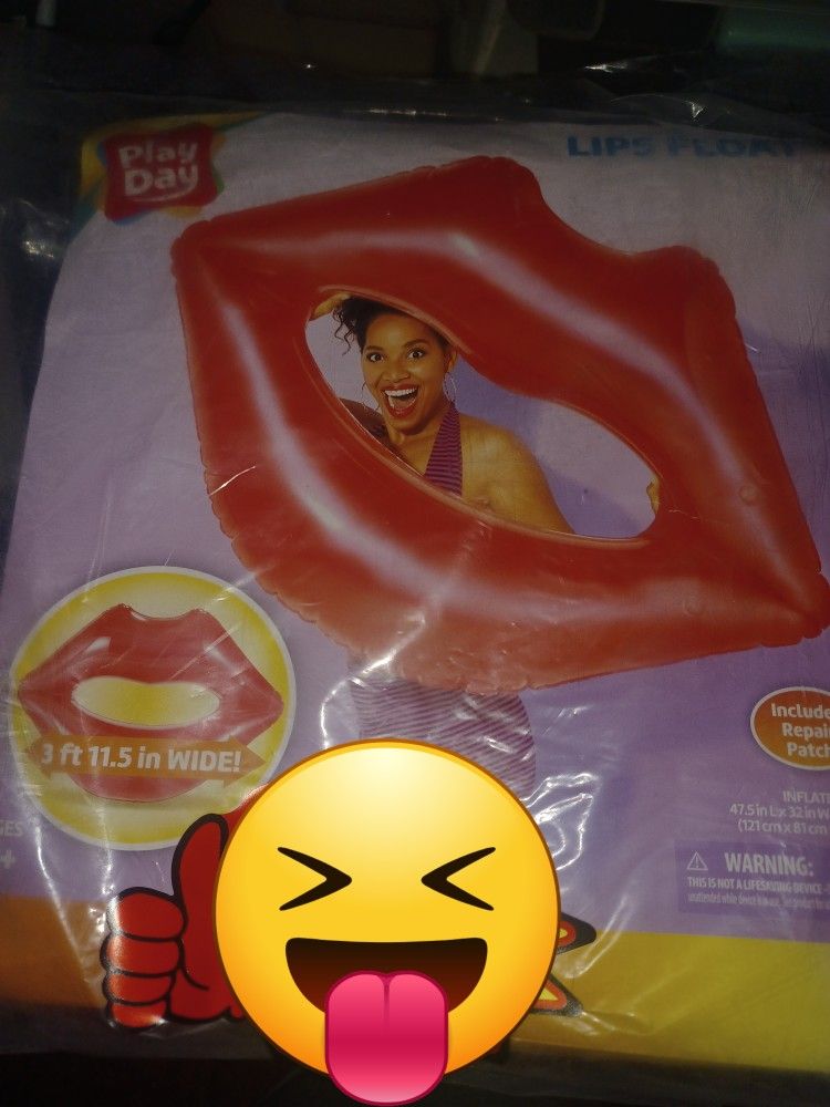 Summer Swimming Pool Float Mouth Lips