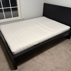IKEA Queen Malm Bed Frame w/ Mattress 