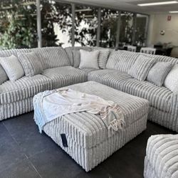 Stupendous Alloy 3-piece Sectional,seccional, Couch/ Delivery Available,  Financing Options 