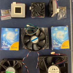 Computer CPU Sink And Cooling Fans NEW Never Used 