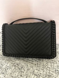 ALDO Black Quilted Chain Shoulder Bag / Crossbody Purse