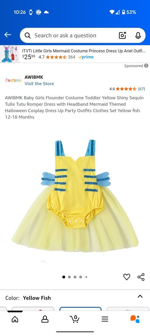 Flounder Costume