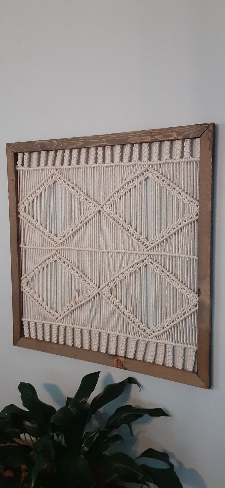 Framed Macrame Wall art