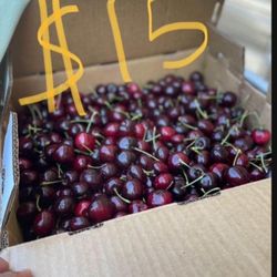 last day for cherries $15 a box