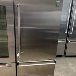 HESTAN 36”WIDE BUILT IN STAINLESS STEEL BOTTOM FREEZER 