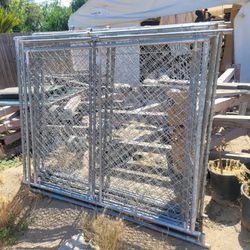 Chain Link Dog Kennel 10x10, 8 Panels