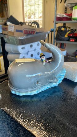 Walt Disney’s Pinocchio and Monstro Whale Ceramic piggy bank