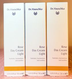 3 X Dr. HAUSCHKA  ROSE DAY CREAM 1oz/ 30 ml (Complet)