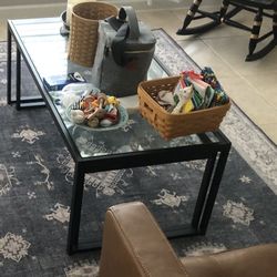 Glass Black Nesting Coffee Table