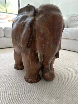 Elephant Coffee Table Carving, solid wood