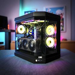 HYPER CYBER Ultra X BLACK Gaming PC Desktop Computer Intel Core Ultra 7 265K NVIDIA GeForce RTX 5080 4TB NVMe SSD