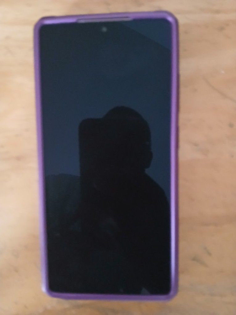 Locked T Mobile S25 Ultra With Purple Case And Credit Card Holder And Lens Cover