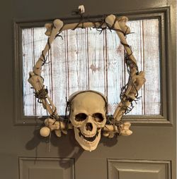 Custom Skull & Bones Wreath