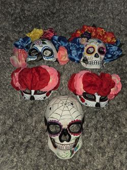 Day of the Dead Sugar Skull Masks