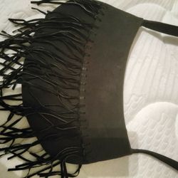 Black Fringed. Purse