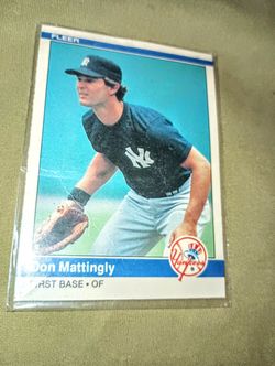 Don Mattingly Rookie Fleer. Thanks